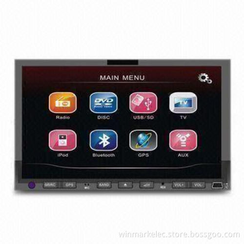 7-inch HD 800 x 480 Digital Panel Universal Car DVD, Supports Radio, BT, GPS, Apple's iPod